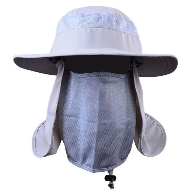 Outdoor Hiking Camping Uv Protection Face Neck Cover Fishing Cap Visor Hat-GOGOGO Outdoor Store-QH-Bargain Bait Box