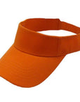 Outdoor Hiking Plain Visor Sun Hat Sport Cap Adjustable Tennis Beach Hats For-Athletics Store-Orange-Bargain Bait Box