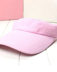Outdoor Hiking Plain Visor Sun Hat Sport Cap Adjustable Tennis Beach Hats For-Athletics Store-Pink-Bargain Bait Box