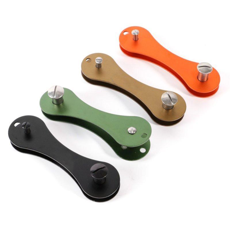 Outdoor Key Organizer Holder Key Clip Smart Flexible Key Chains Case Compact-To Be Well Store-Silver-Bargain Bait Box