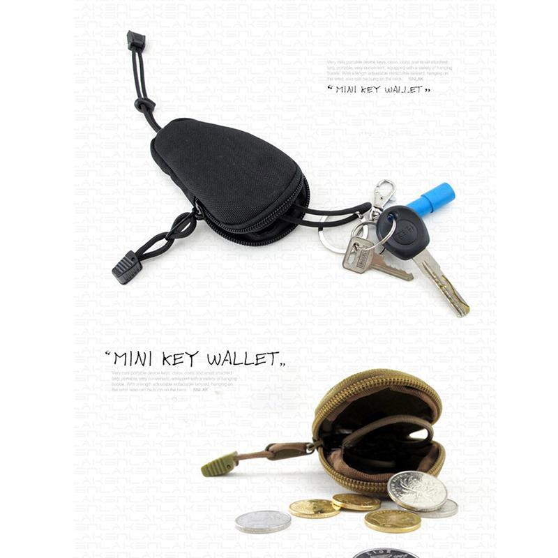 Outdoor Mini Bag Money Car Key Wallet Pouch Tactical Military Purse Pocket-Passionate Life Store-Black Color-Bargain Bait Box