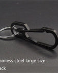 Outdoor Mini Hang Carabiner Hook Creative Stainless Steel Multi-Function Key-Bao Zhibao Outdoor Store-BXGdahaoheise-Bargain Bait Box