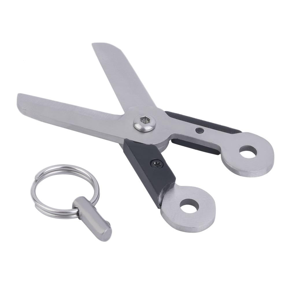 Outdoor Mini Stainless Steel Scissors Pocket Survival Tool With