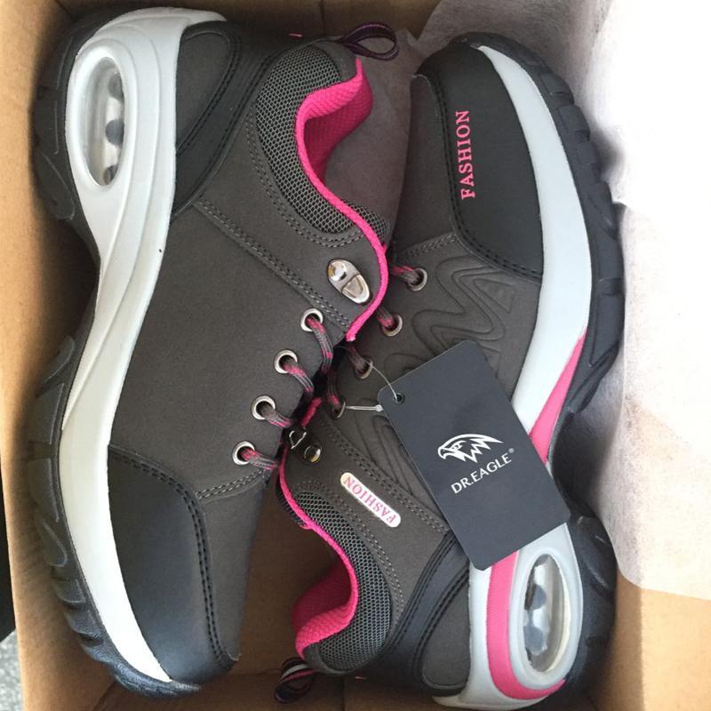 Outdoor Mountain Climbing Shoes For Women Waterproof Trekking Shoes Woman-DR.Eagle Official Store-Dark Grey-4.5-Bargain Bait Box