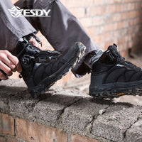 Outdoor Mountain Hiking Shoes Mens Tactical Boots Military Desert Combat Boots-YiWuLing Outdoor Tactical Store-Khaki-6.5-Bargain Bait Box