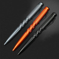 Outdoor Multifunctional Tactical Pen Self Defense Weapons Glass Breaker Aluminum-Yue Che Store-Silver-Bargain Bait Box