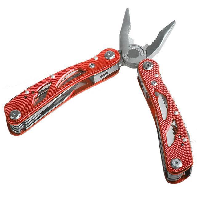 Outdoor Multitool Pliers Repair Pocket Knife Fold Screwdriver Set Fishing-E-Long Outdoor Club-Red-Bargain Bait Box