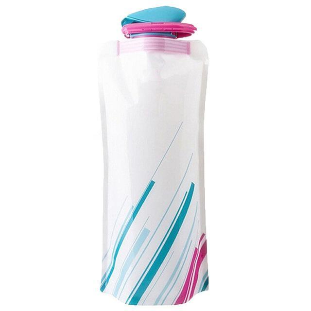 Outdoor Portable Foldable Sports Water Bottle Sport Camping Hiking-Yaloo Charms Store.-White-Bargain Bait Box