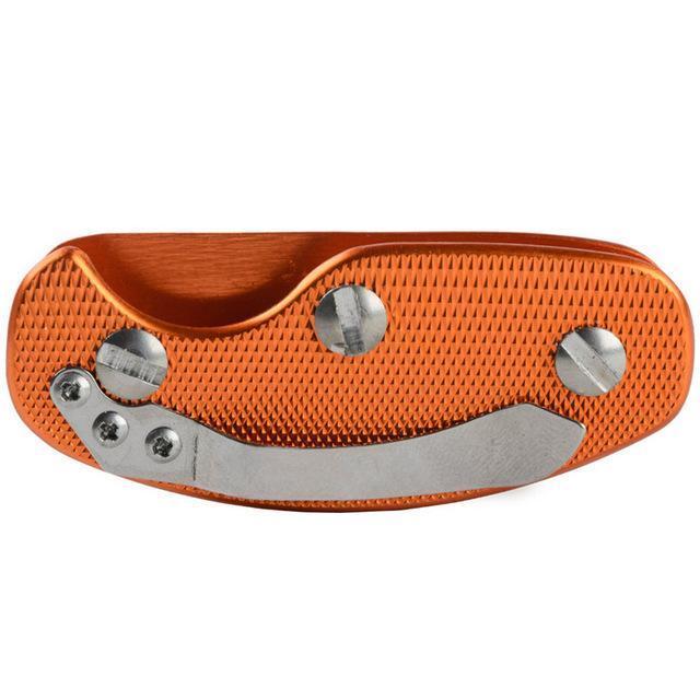 Outdoor Portable Smart Aluminum Key Holder Organizer Clip Folder Key Ring-Smiling of Fei Store-Orange-Bargain Bait Box