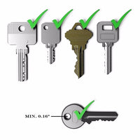 Outdoor Portable Smart Leather Compact Key Organizer Key Ring Key Chain-Wincer Store-Khaki-Bargain Bait Box