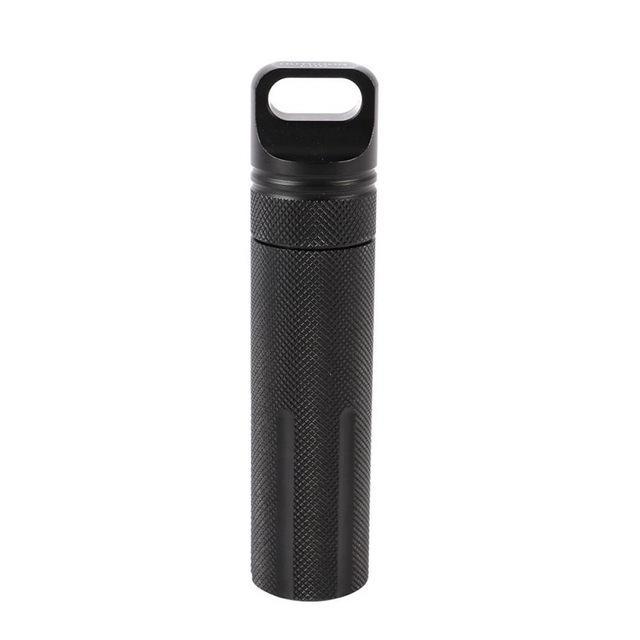 Outdoor Portable Survival Aluminium Alloy Edc Cnc Waterproof Capsule Seal Bottle-Sports &amp;Recreation Shop-CB-Bargain Bait Box
