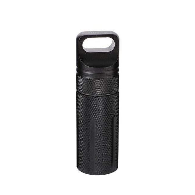 Outdoor Portable Survival Aluminium Alloy Edc Cnc Waterproof Capsule Seal Bottle-Sports &amp;Recreation Shop-DF-Bargain Bait Box