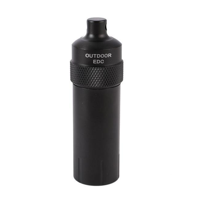 Outdoor Portable Survival Aluminium Alloy Edc Cnc Waterproof Capsule Seal Bottle-Sports &amp;Recreation Shop-DJ-Bargain Bait Box