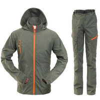 Outdoor Quick Dry Breathable Clothing Set Men Women Spring Summer 2 Pieces Set-Mountainskin Outdoor-Men Army Green-M-Bargain Bait Box