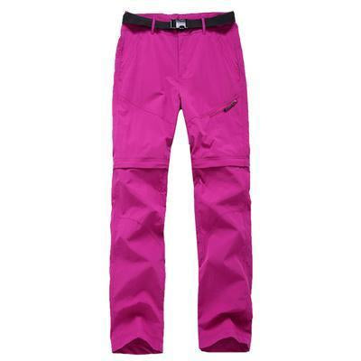 Outdoor Quick Dry Removable Hiking&amp;Camping Pants Women Summer Breathable-fishing pants-Mountainskin Outdoor-Rose-Aisian size S-Bargain Bait Box