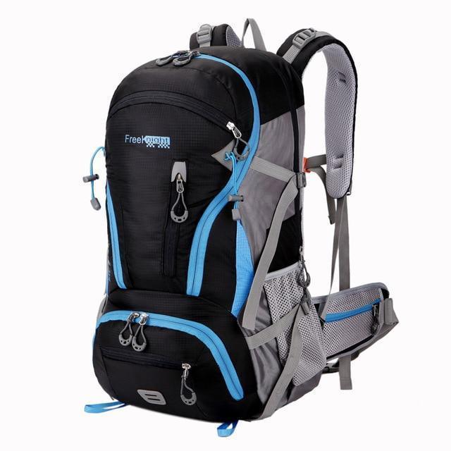 Outdoor Rucksack Camping Hiking Backpack Trekking 45L&amp;50L Purple Waterproof-Climbing Bags-FAFAIR Store-45L Black-China-Bargain Bait Box