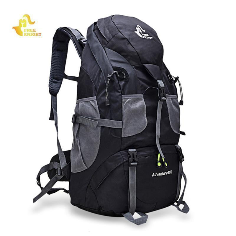 Outdoor Rucksack Camping Hiking Backpack Trekking 45L&amp;50L Purple Waterproof-Climbing Bags-FAFAIR Store-45L Blue-China-Bargain Bait Box