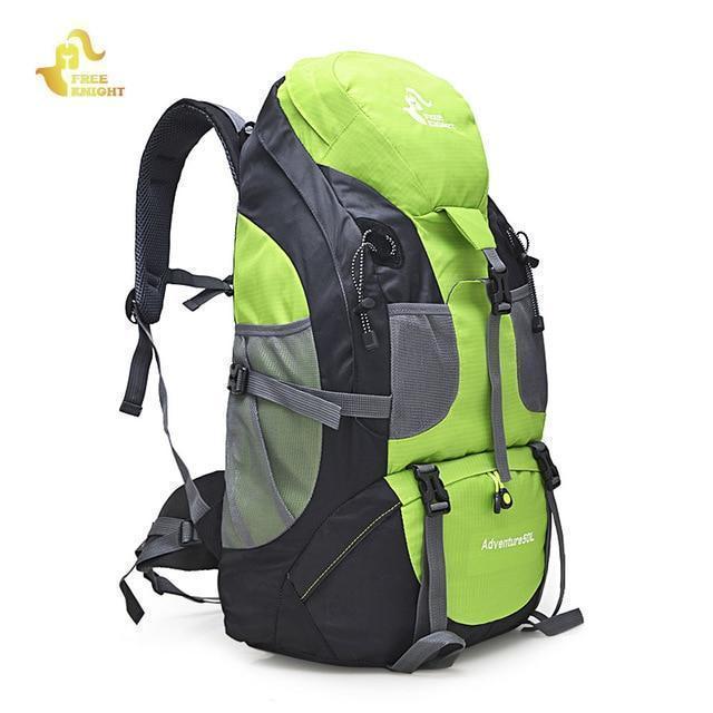 Outdoor Rucksack Camping Hiking Backpack Trekking 45L&amp;50L Purple Waterproof-Climbing Bags-FAFAIR Store-50L Green-China-Bargain Bait Box