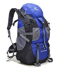 Outdoor Rucksack Camping Hiking Backpack Trekking 45L&50L Purple Waterproof-Climbing Bags-FAFAIR Store-50L navy-China-Bargain Bait Box