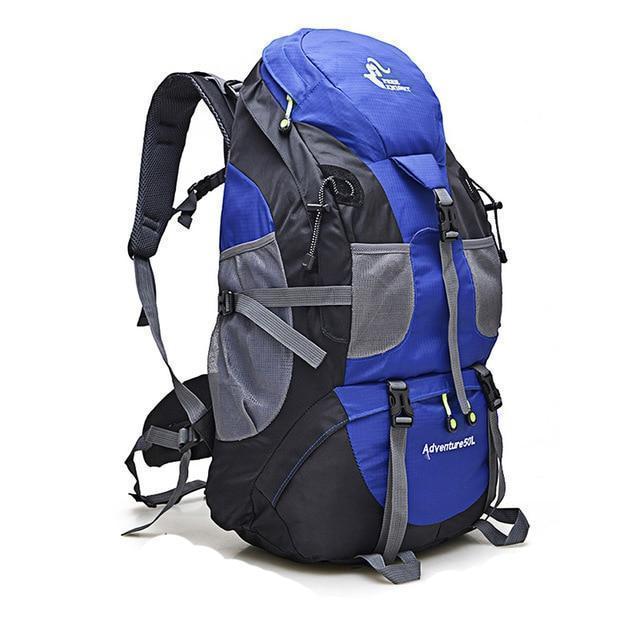 Outdoor Rucksack Camping Hiking Backpack Trekking 45L&amp;50L Purple Waterproof-Climbing Bags-FAFAIR Store-50L navy-China-Bargain Bait Box