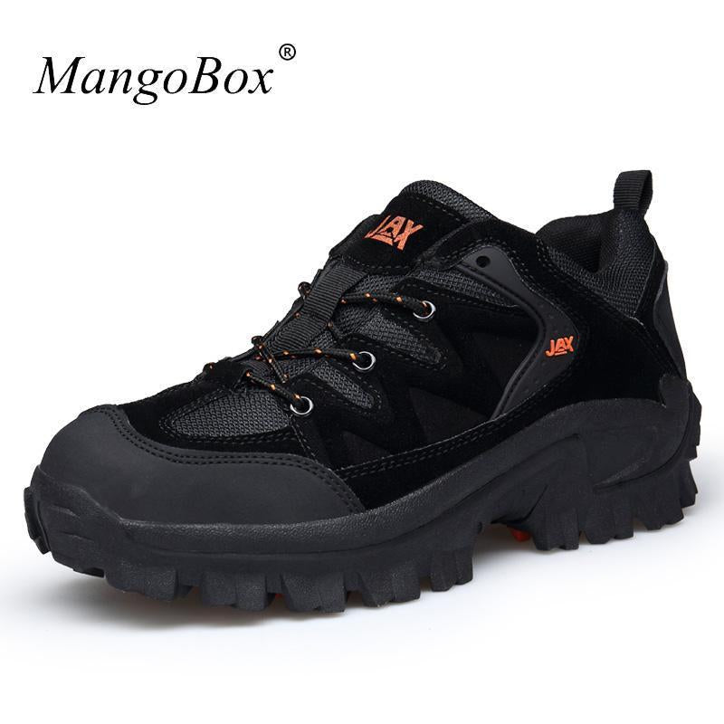 Outdoor Shoes Men Climbing Mountain Hot Sale Walking Shoes For Men-YANGTENG Store-Black-7-Bargain Bait Box