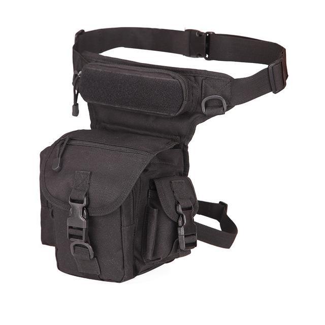 Outdoor Sport Backpack Camping Hiking Trekking Waist Leg Bag Military Tactical-Outdoor Angel-Black-Bargain Bait Box