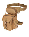 Outdoor Sport Backpack Camping Hiking Trekking Waist Leg Bag Military Tactical-Outdoor Angel-Khaki-Bargain Bait Box