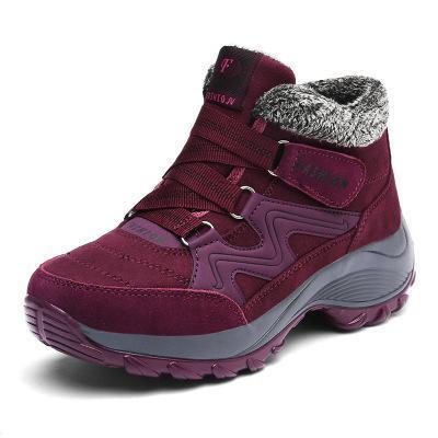 Outdoor Sport Hiking Shoes Winter Sneakers For Women High Top Plush Fur-BODAO ONLINE SHOPPING Store-338p a-4.5-Bargain Bait Box