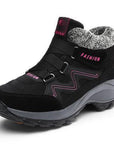 Outdoor Sport Hiking Shoes Winter Sneakers For Women High Top Plush Fur-BODAO ONLINE SHOPPING Store-338p c-4.5-Bargain Bait Box