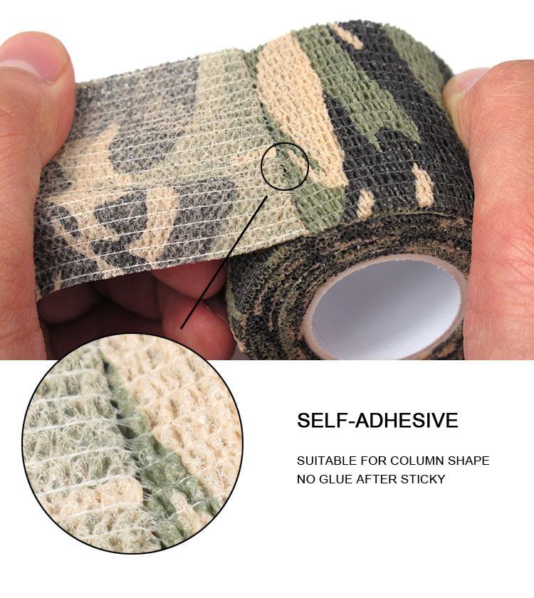 Outdoor Sport Self-Adhesive Non-Woven Camouflage Wrap Rifle Cycling Tape-naturalsmile-Bargain Bait Box