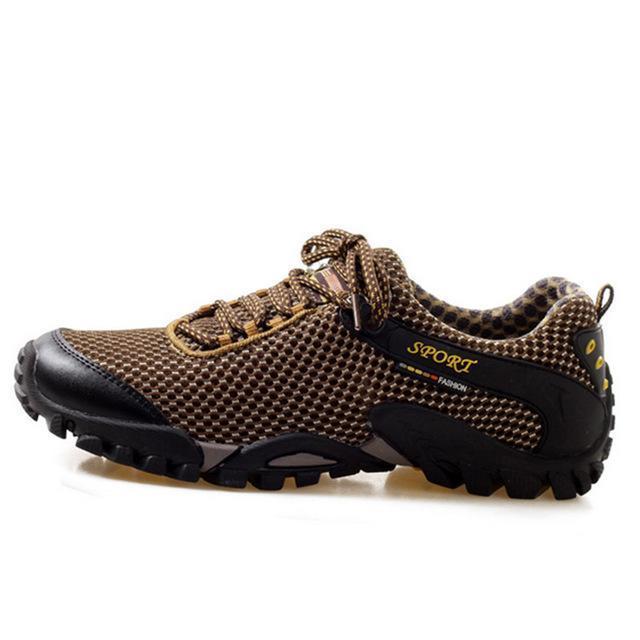 Outdoor Sport Shoes Men Brand Hiking Shoes Sneakers Men Shoes Trekking-Russia Store-brown-6.5-Bargain Bait Box