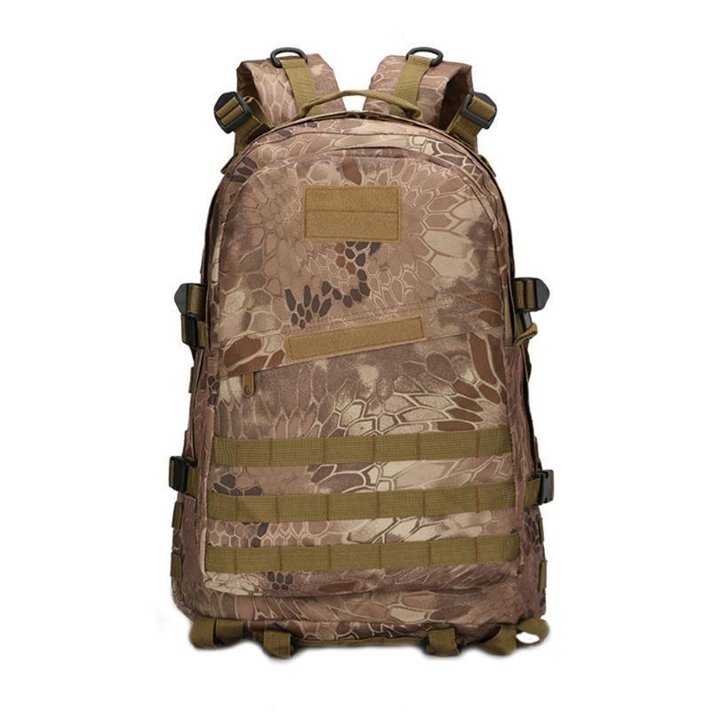 Outdoor Sports Bags Waterproof Military 3Dtactical Backpack 40L Camouflage-Traveling Light123-Black-Bargain Bait Box