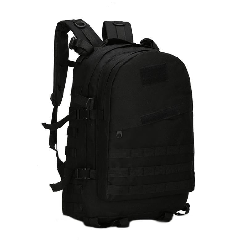 Outdoor Sports Bags Waterproof Military 3Dtactical Backpack 40L Camouflage-Traveling Light123-Black-Bargain Bait Box
