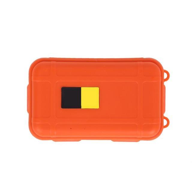 Outdoor Storage Box Case Travel Kit Shockproof Waterproof Emergency Airtight-gigibaobao-Orange-Bargain Bait Box