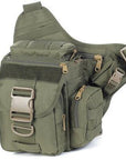 Outdoor Tactical Messenger Bag, Waterproof Cotton Canvas Material, Tactical-No problem - outdoor equipment Store-Green Color-Bargain Bait Box