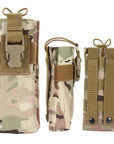 Outdoor Tactical Military Molle System Sports Water Bottle Bag Combined Open-Agreement-CP camouflage-Bargain Bait Box