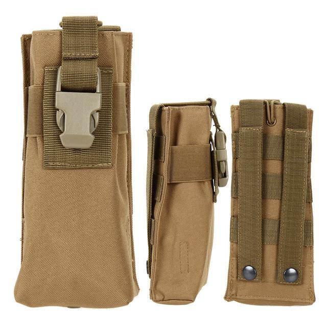 Outdoor Tactical Military Molle System Sports Water Bottle Bag Combined Open-Agreement-Mud color-Bargain Bait Box