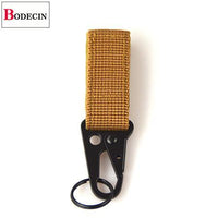 Outdoor Tools Edc Gear Camping Tactical Nylon Belt Clip Keychain Snap Hooks-JK Outdoor-Khaki C2-Bargain Bait Box