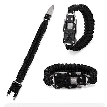 Outdoor Tools Survival Bracelet Knife Edc Hand Rope Multi-Purpose Life-Saving-Fun Life Store-black-Bargain Bait Box