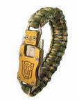 Outdoor Tools Survival Bracelet Knife Edc Hand Rope Multi-Purpose Life-Saving-Fun Life Store-Green Camo-Bargain Bait Box