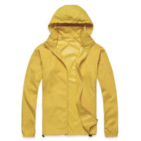 Outdoor Unisex Cycling Running Waterproof Windproof Jacket Rain Coat-Shop3089126 Store-yellow-XS-Bargain Bait Box