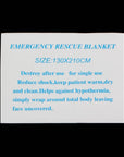 Outdoor Water Proof Emergency Survival Rescue Blanket Foil Thermal Space First-SUPERFISH Store-Bargain Bait Box