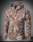 Outdoor Waterproof Hard Shell Military Tactical Jacket Men Camouflage Hooded-Outdoor Chinese shopping factory Store-mud python-S-Bargain Bait Box