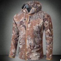 Outdoor Waterproof Hard Shell Military Tactical Jacket Men Camouflage Hooded-Outdoor Chinese shopping factory Store-mud python-S-Bargain Bait Box