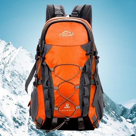 Outdoor Waterproof Hiking Backpack 40L,Ventilated Women Men Camping Travel Bag-Climbing Bags-STOUREG Store-Orange-30 - 40L-Bargain Bait Box