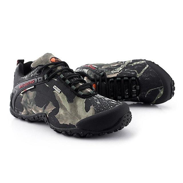 Outdoor Waterproof Lace-Up Hiking Boots Sports Men'S Shoes For Camping-TopYK-S Outdoor Store-gray-7.5-Bargain Bait Box