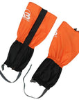 Outdoor Waterproof Leg Gaiters For Hunting,Hiking,Walking,Climbing Trekking Snow-Shawn Shao Outdoor Store-Orange-Bargain Bait Box