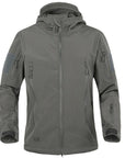 Outdoor Waterproof Soft Shell Jacket Hunting Windbreaker Ski Coat Hiking Rain-Hiking Jackets-Freelee Outdoor Store-Gray-S-Bargain Bait Box