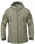 Outdoor Waterproof Soft Shell Jacket Hunting Windbreaker Ski Coat Hiking Rain-Hiking Jackets-Freelee Outdoor Store-Green-S-Bargain Bait Box
