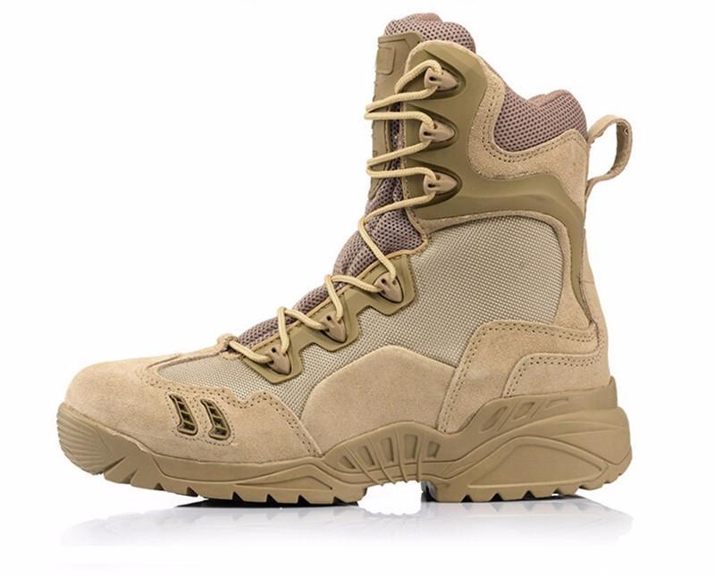 Outdoor Winter Army Military Tactical Special Force Leather Men S Shoes-The 61th minute-high black-5-Bargain Bait Box